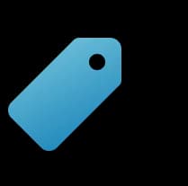 Icono de etiqueta de precio