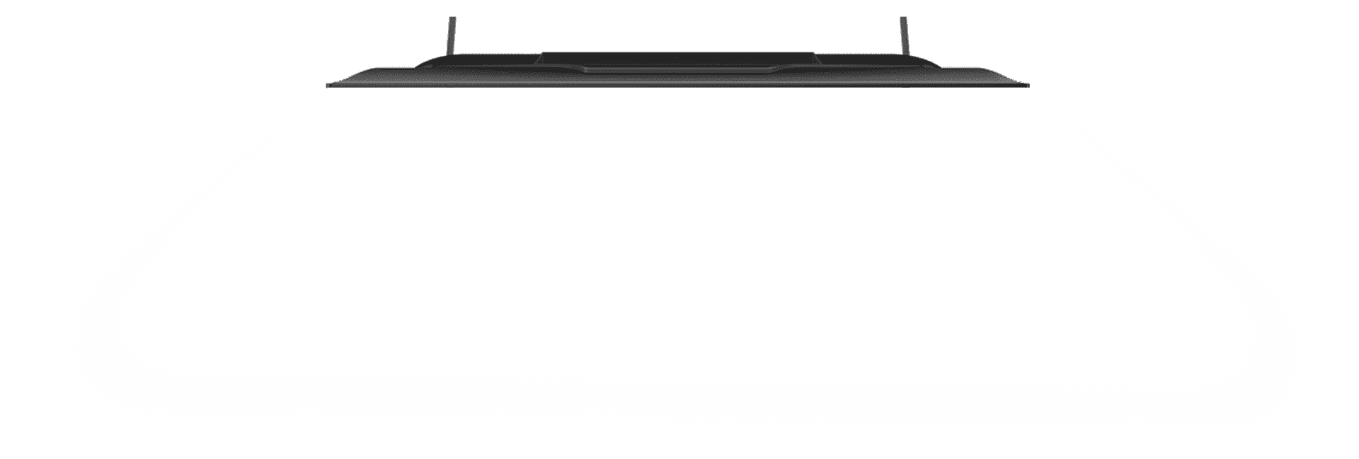 Vue de dessus du téléviseur